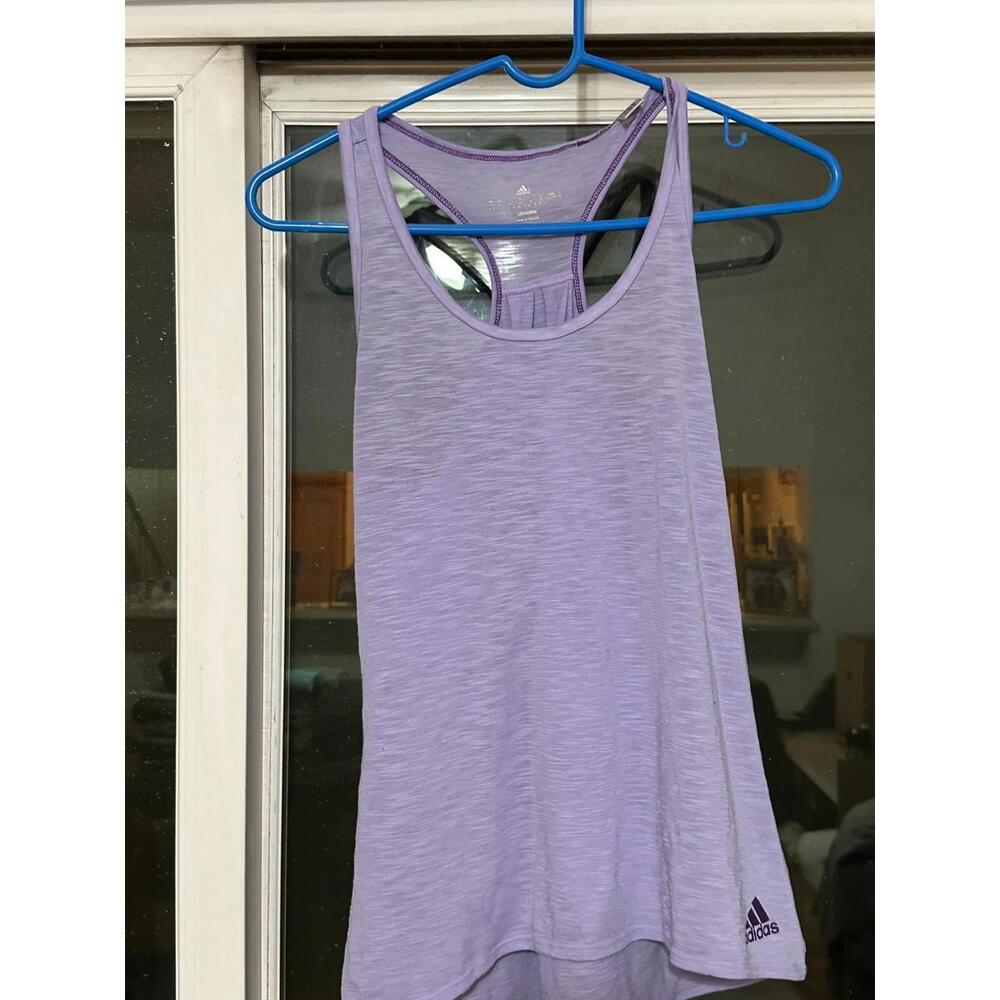 Adidas Climalite Racerback Tank – XS – Lavender - Picture 1 of 9